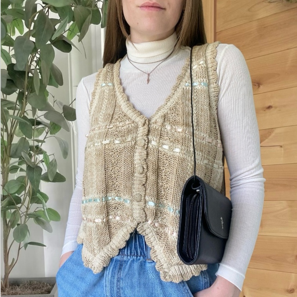 Vintage cottagecore vest